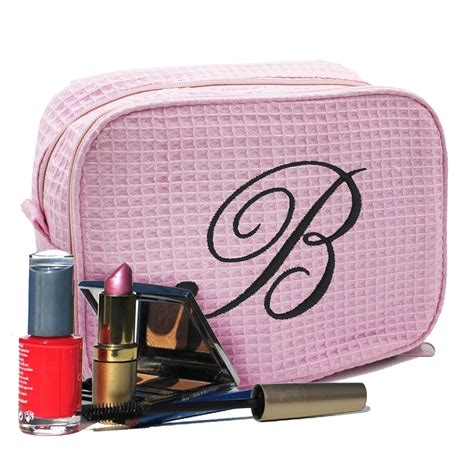 monogrammed makeup bag for women.